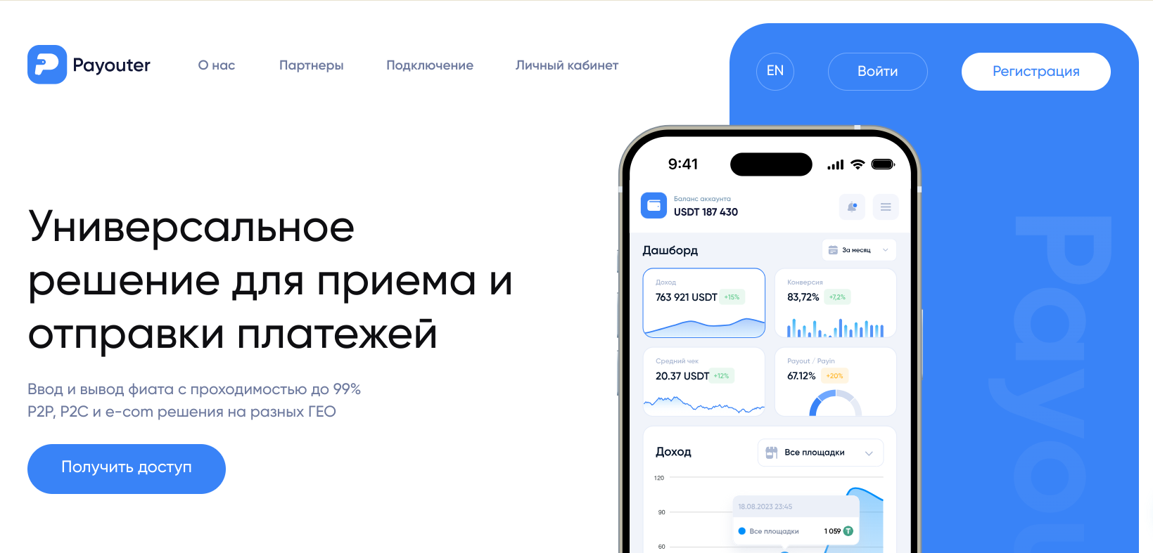 Обзор сервиса приема платежей Payouter.com